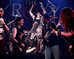 Andres Gimenez, Beto Ceriotti, Andrea Alvarez y Lisardo en el Roxy Live (2012)