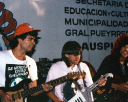 Con Rodolfo Gorosito y Alejandro Lerner (1988)
