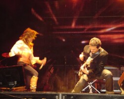 Con Sole rockeando en Cosquin