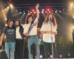 Con el Bolsa Gonzales, Omar Piñeyro y Jaf en el teatro opera 1991